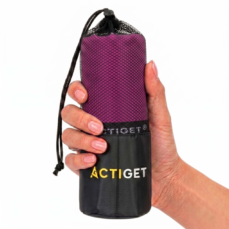Рушник спортивний Actiget 180 x 100 см з мікрофібри ACT0187 Pink