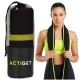 Рушник спортивний Actiget 180 x 100 см з мікрофібри ACT0189 Black