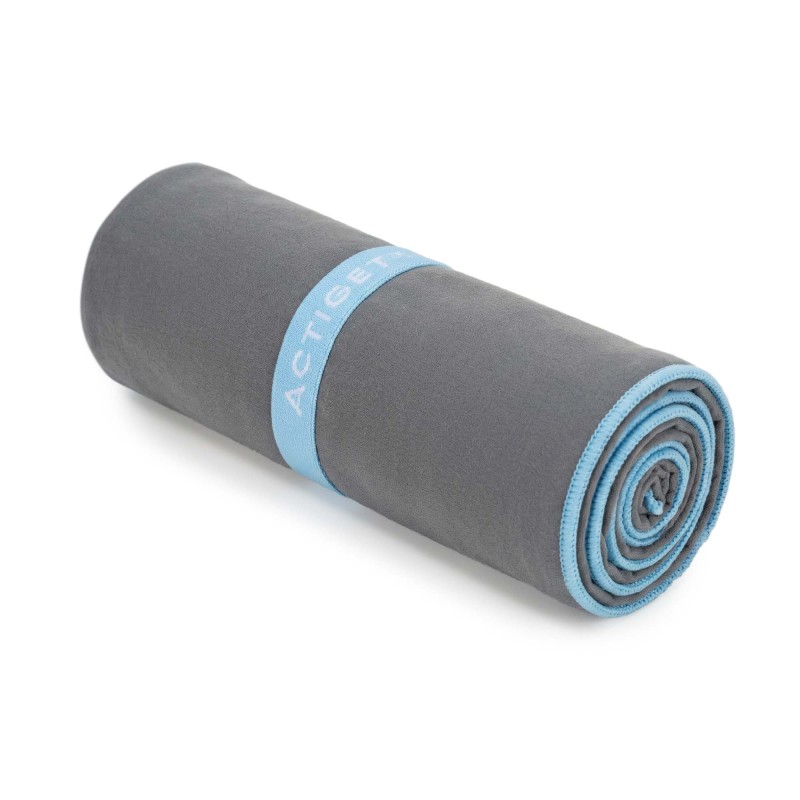 Рушник спортивний Actiget 180 x 100 см з мікрофібри ACT0190 Dark Grey