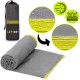 Рушник спортивний Actiget 180 x 100 см з мікрофібри ACT0192 Grey