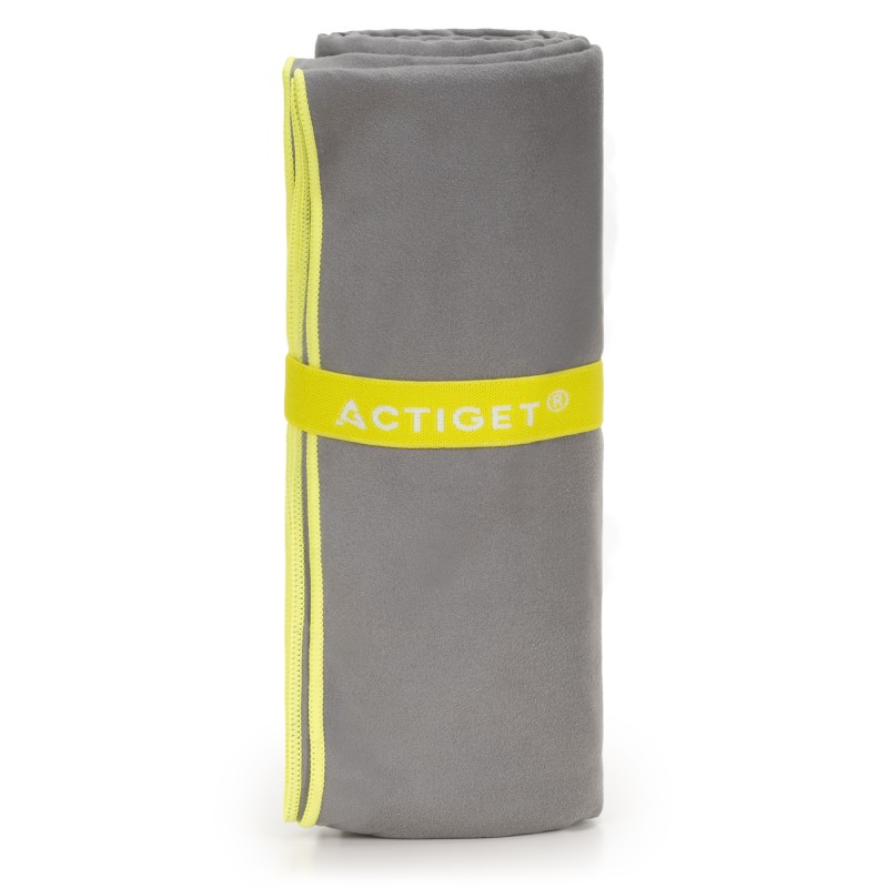 Рушник спортивний Actiget 180 x 100 см з мікрофібри ACT0192 Grey