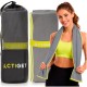 Рушник спортивний Actiget 180 x 100 см з мікрофібри ACT0192 Grey