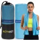 Рушник спортивний Actiget 180 x 100 см з мікрофібри ACT0193 Sky Blue