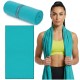 Рушник спортивний Actiget 180 x 100 см з мікрофібри ACT0195 Turquoise