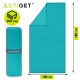 Рушник спортивний Actiget 180 x 100 см з мікрофібри ACT0195 Turquoise