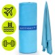 Рушник спортивний Actiget 150 x 80 см з мікрофібри ACT0191 Blue