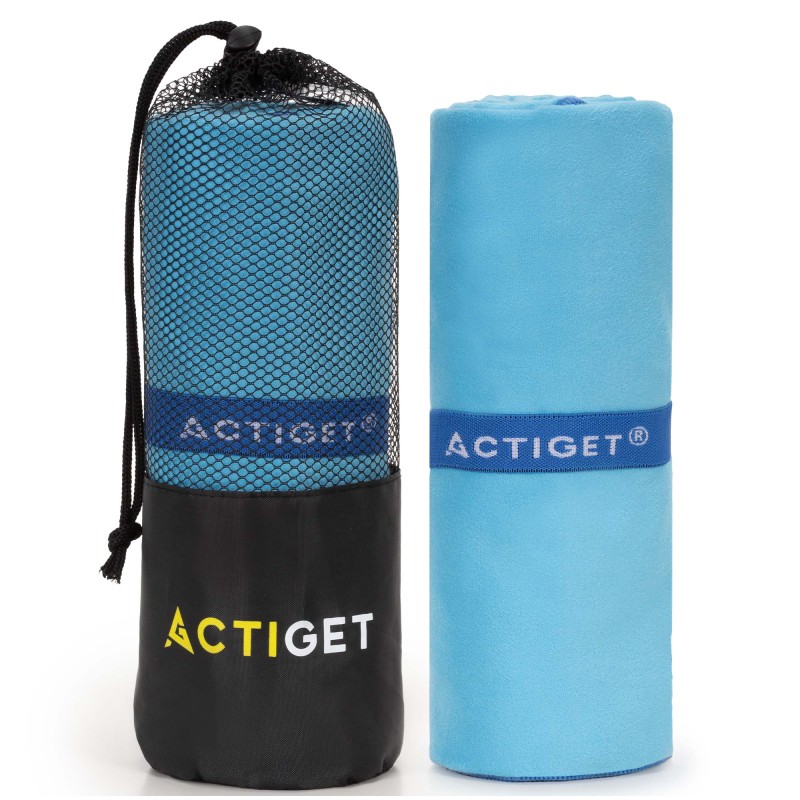 Рушник спортивний Actiget 150 x 80 см з мікрофібри ACT0191 Blue