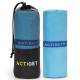 Рушник спортивний Actiget 150 x 80 см з мікрофібри ACT0191 Blue