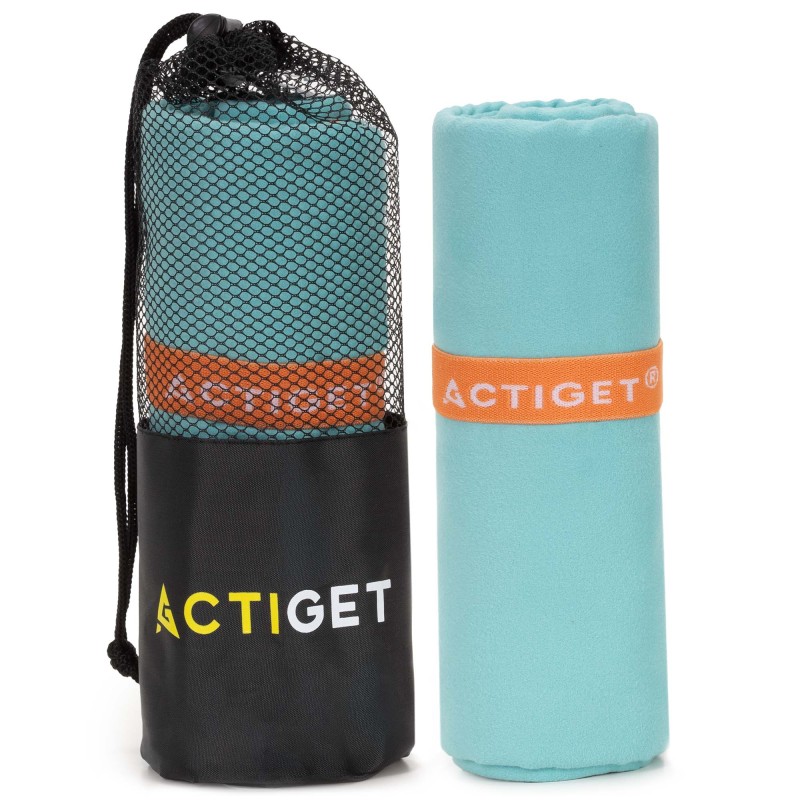 Рушник спортивний Actiget 150 x 75 см з мікрофібри ACT0194 Sky Blue