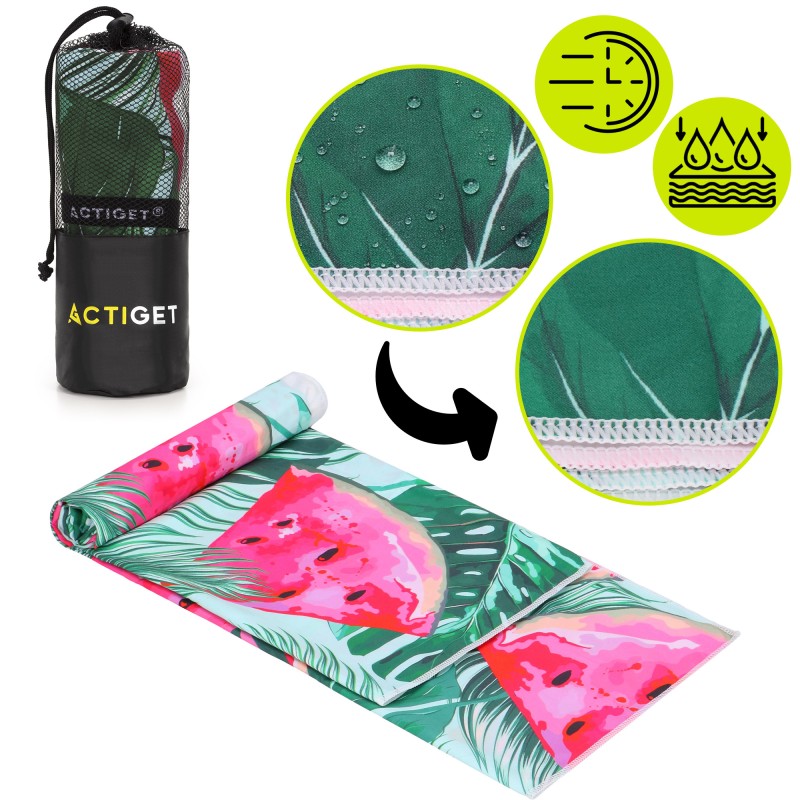 Рушник спортивний Actiget 180 x 100 см з мікрофібри ACT0196