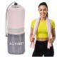 Рушник спортивний Actiget 180 x 100 см з мікрофібри ACT0198 Light Pink