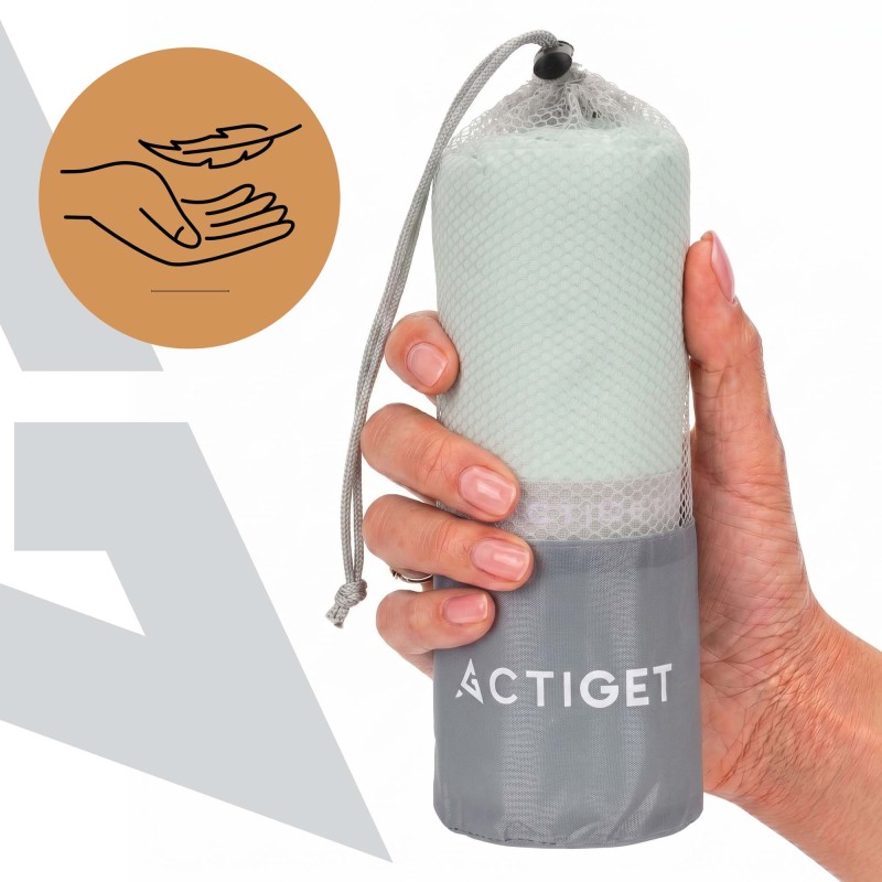 Рушник спортивний Actiget 180 x 100 см з мікрофібри ACT0199 Mint