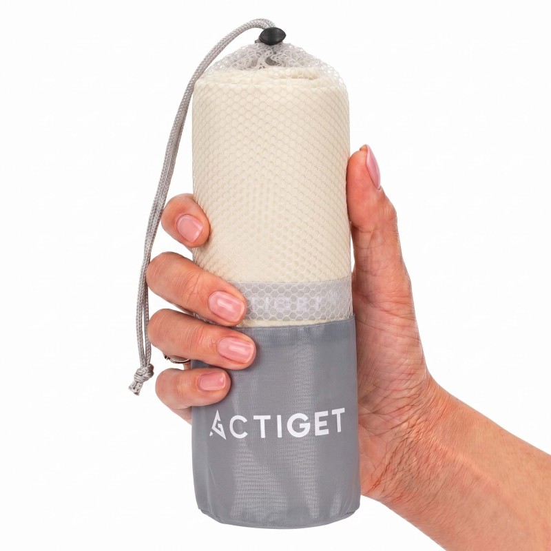 Рушник спортивний Actiget 180 x 100 см з мікрофібри ACT0200 Biege
