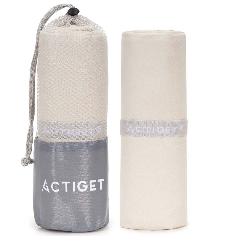 Рушник спортивний Actiget 180 x 100 см з мікрофібри ACT0200 Biege