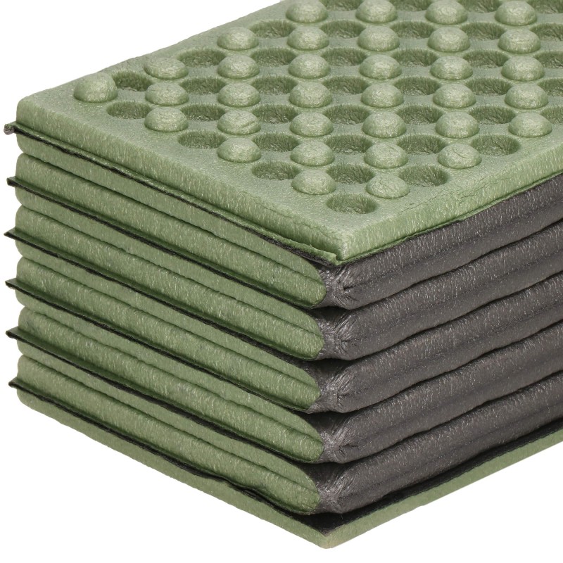 Каримат туристичний Springos XPE 182 x 60 x 0.8 cм складний PM0010 Green/Grey