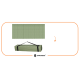 Каримат туристичний Springos XPE 182 x 60 x 0.8 cм складний PM0010 Green/Grey