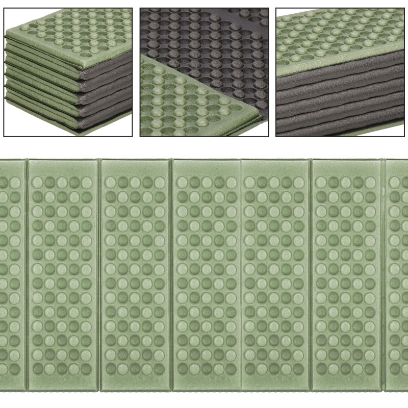 Каримат туристичний Springos XPE 182 x 60 x 0.8 cм складний PM0010 Green/Grey