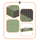 Каримат туристичний Springos XPE 182 x 60 x 0.8 cм складний PM0010 Green/Grey