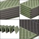 Каримат туристичний Springos XPE 182 x 60 x 0.8 cм складний PM0010 Green/Grey