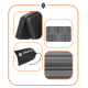 Сідачка туристична Springos XPE 37.5 x 28 x 0.6 см складна PM0013 Black