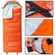 Спальний мішок (спальник) Springos 2 в 1 CS0120 +8 ...+20 °C R Orange/Grey