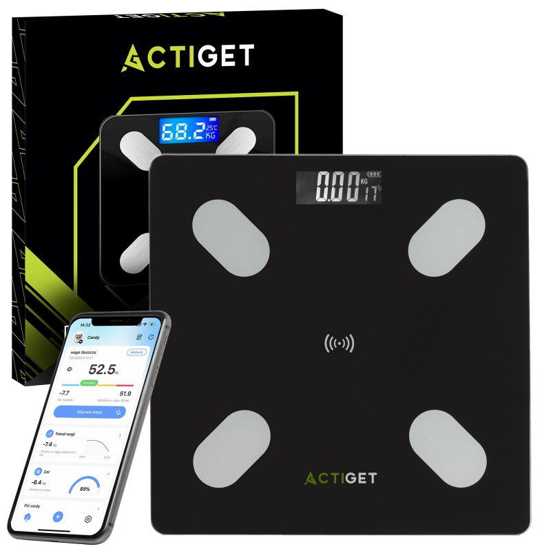 Ваги підлогові аналітичні Actiget до 180 кг ACT0178 Black