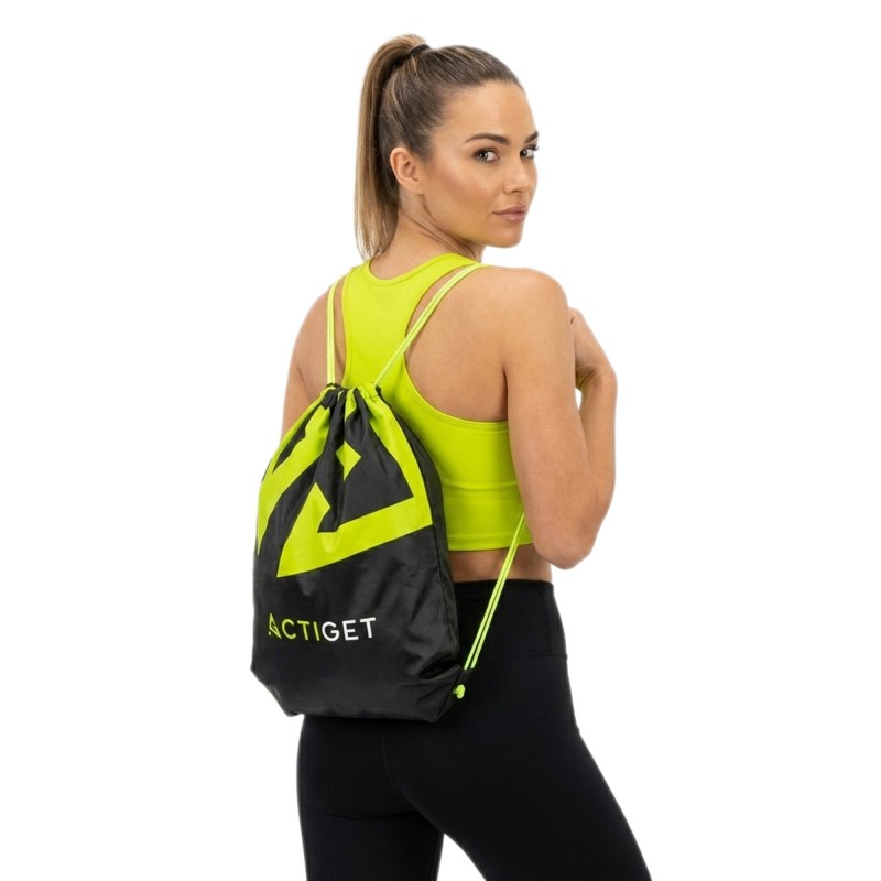 Сумка для взуття Actiget 20 л спортивна сумка зі шнурком ACT0179 Black