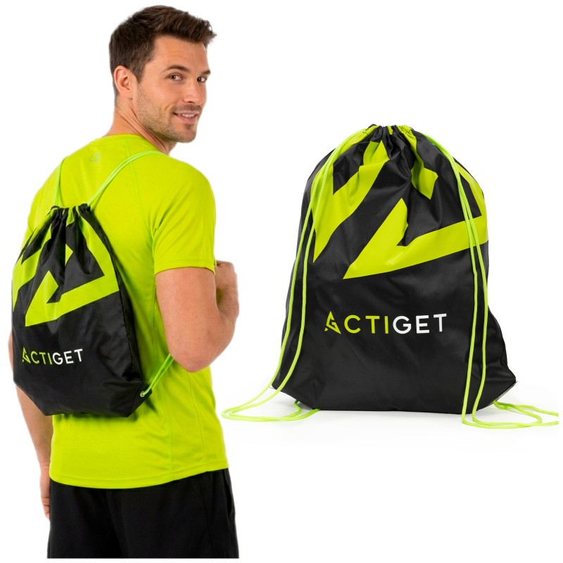 Сумка для взуття Actiget 20 л спортивна сумка зі шнурком ACT0179 Black