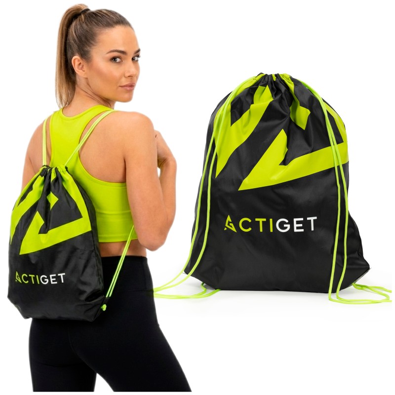 Сумка для взуття Actiget 20 л спортивна сумка зі шнурком ACT0179 Black