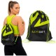 Сумка для взуття Actiget 20 л спортивна сумка зі шнурком ACT0179 Black