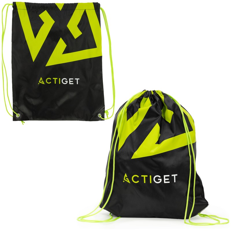 Сумка для взуття Actiget 20 л спортивна сумка зі шнурком ACT0179 Black