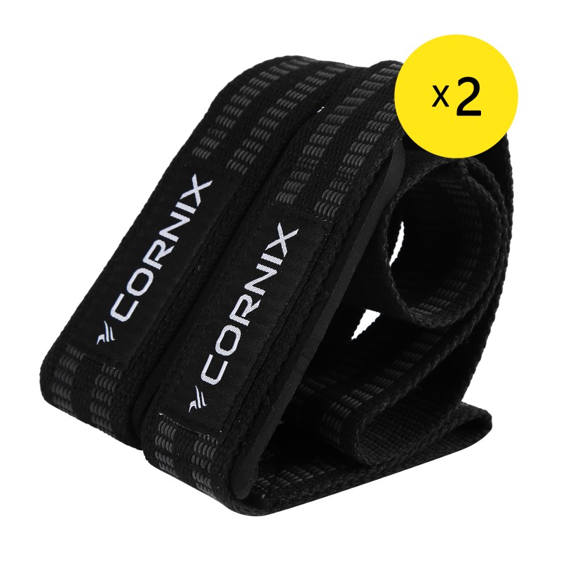 Лямки атлетичні для тяги Cornix Lifting Straps XR-0503 Black