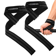 Лямки атлетичні для тяги Cornix Lifting Straps XR-0503 Black