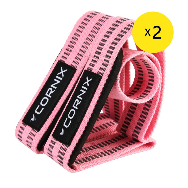 Лямки атлетичні для тяги Cornix Lifting Straps XR-0504 Pink