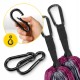 Гамак туристичний Mountain Goat 270 x 140 см з москітною сіткою, одномісний, підвісний Pink/Grey (P-5905973408035)