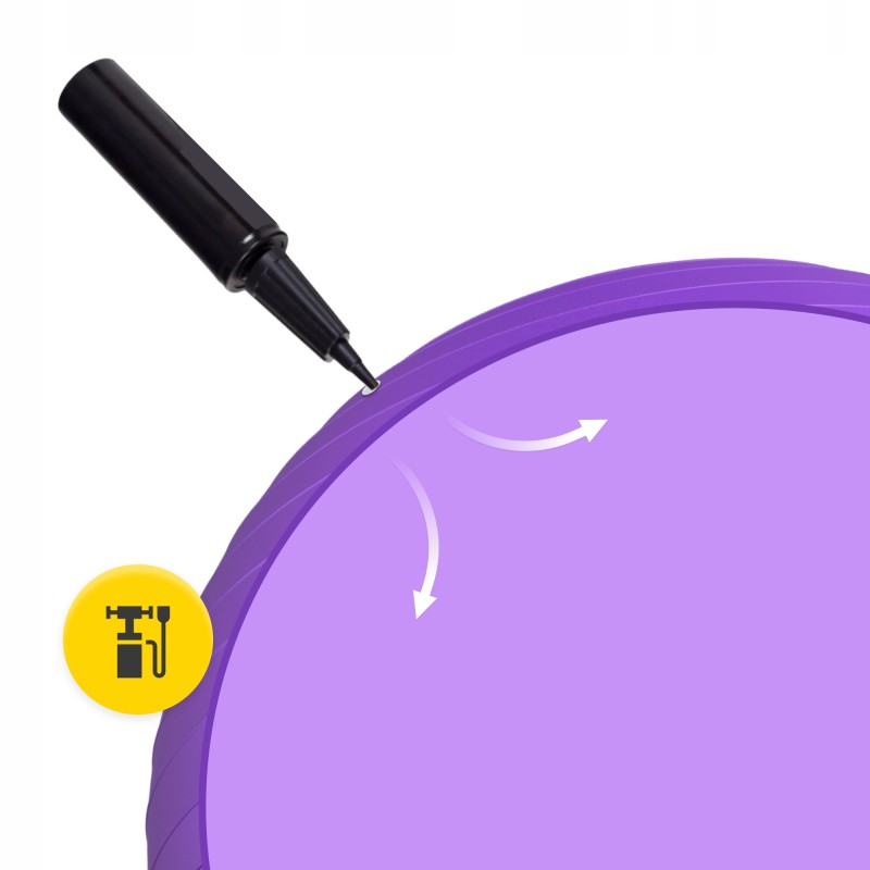 М'яч для фітнесу (фітбол) 4FIZJO 65 см Anti-Burst Violet (P-5905973404778)