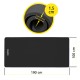 Килимок спортивний Cornix NBR XL 190 x 100 x 1.5 cм для йоги та фітнесу XR-0498 Black