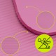 Килимок спортивний Actiget NBR 183 x 61 x 1 cм для йоги та фітнесу ACT0018 Pink