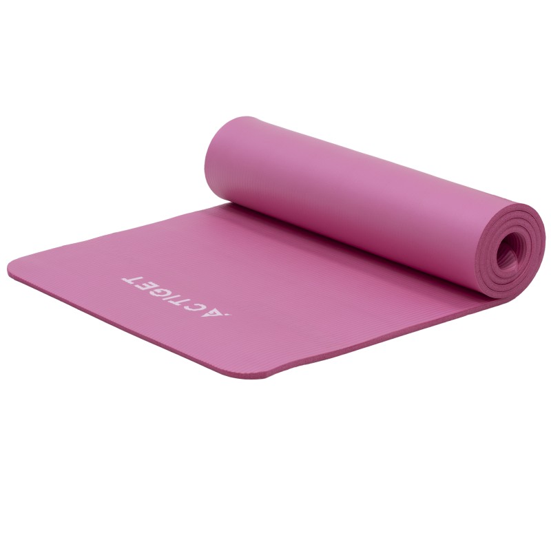 Килимок спортивний Actiget NBR 183 x 61 x 1 cм для йоги та фітнесу ACT0018 Pink
