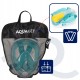 Маска для снорклінгу Aquaget повнолицьова Size L/XL AQ0002 Sky Blue/White