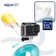 Маска для снорклінгу Aquaget повнолицьова Size L/XL AQ0002 Sky Blue/White