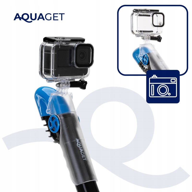 Маска для снорклінгу Aquaget повнолицьова Size L/XL AQ0003 Blue/Black