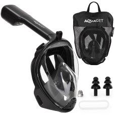 Маска для снорклінгу Aquaget повнолицьова Size L/XL AQ0004 Black