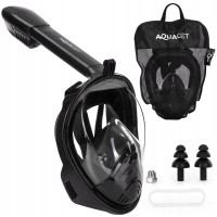 Маска для снорклінгу Aquaget повнолицьова Size L/XL AQ0005 Black