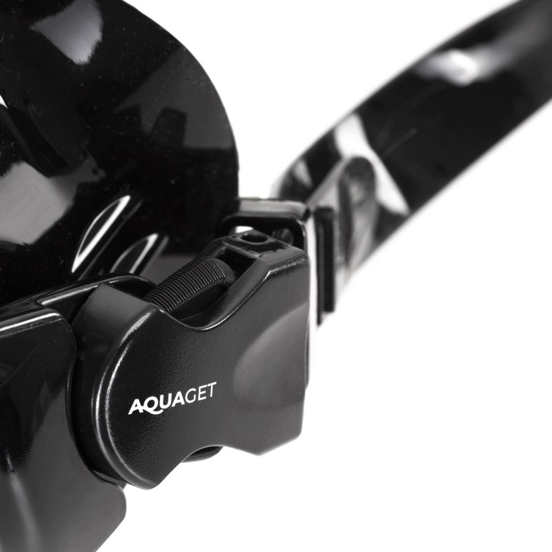 Набір для снорклінгу Aquaget маска із трубкою AQ0007 Black