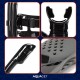 Набір для снорклінгу Aquaget маска із трубкою та ласти AQ0008 Black/Grey