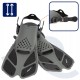 Набір для снорклінгу Aquaget маска із трубкою та ласти AQ0008 Black/Grey