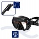 Набір для снорклінгу Aquaget маска із трубкою та ласти AQ0008 Black/Grey