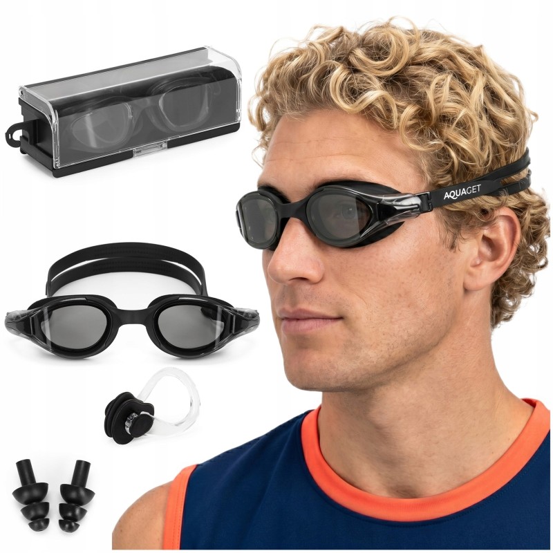 Окуляри для плавання Aquaget AQ0010 Black