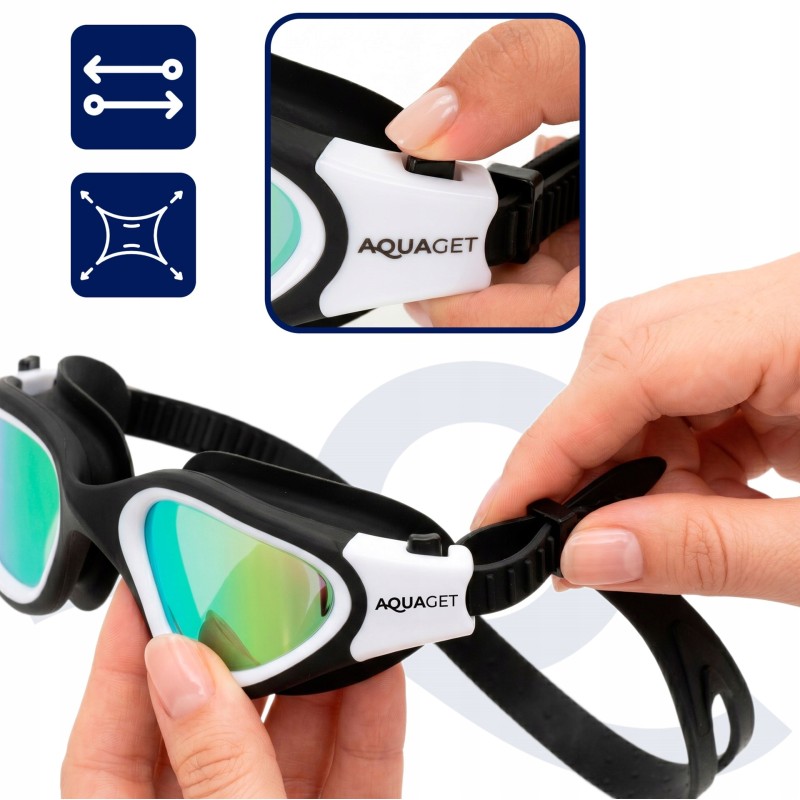 Окуляри для плавання Aquaget AQ0011 Black